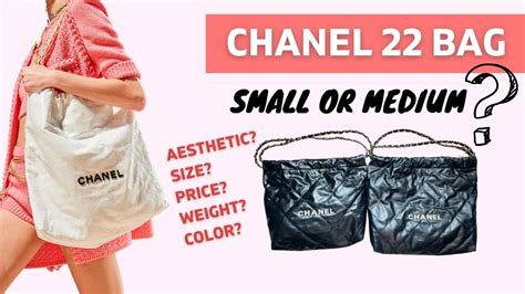 chanel 22 size|chanel 22 sizes medium.